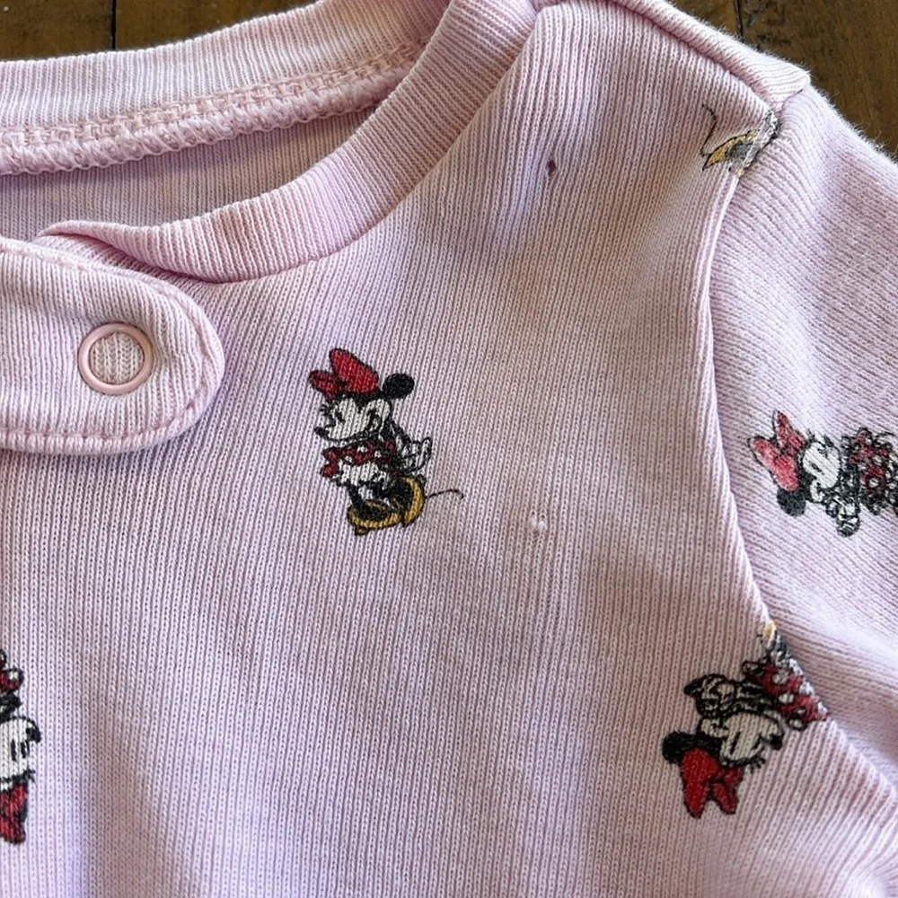 Janie and jack pink Minnie Mouse pajamas